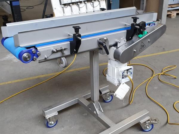 RVS Hoogte verstelbare transportband